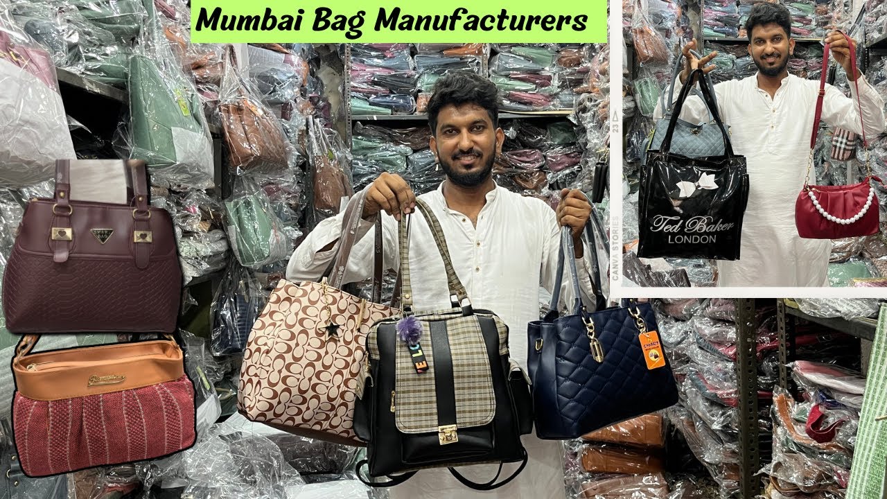 Bag Manufacturers in Mumbai | Ladies Purse Wholesale Market| Madanpura | Handbag, bagpack, Sling bag