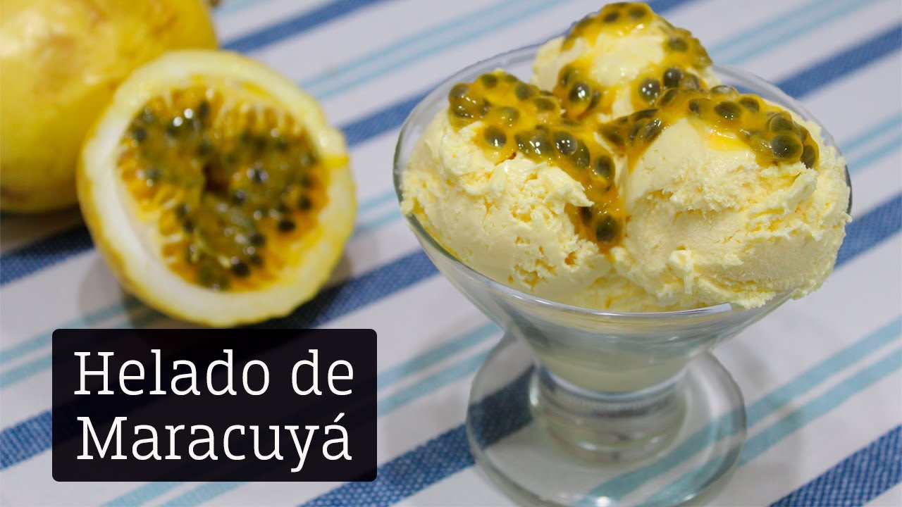 😱SÓLO 3 INGREDIENTES - HELADO de MARACUYÁ | Victoria Abanto