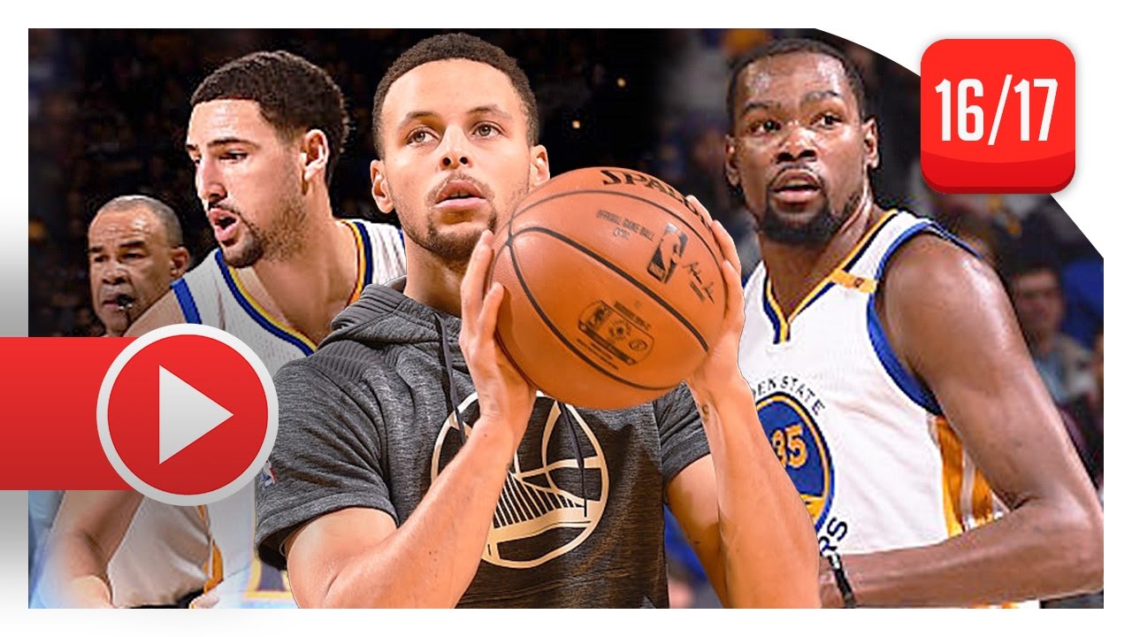 Stephen Curry, Kevin Durant & Klay Thompson Full Highlights vs Nuggets (2017.01.02) - TOO SICK!