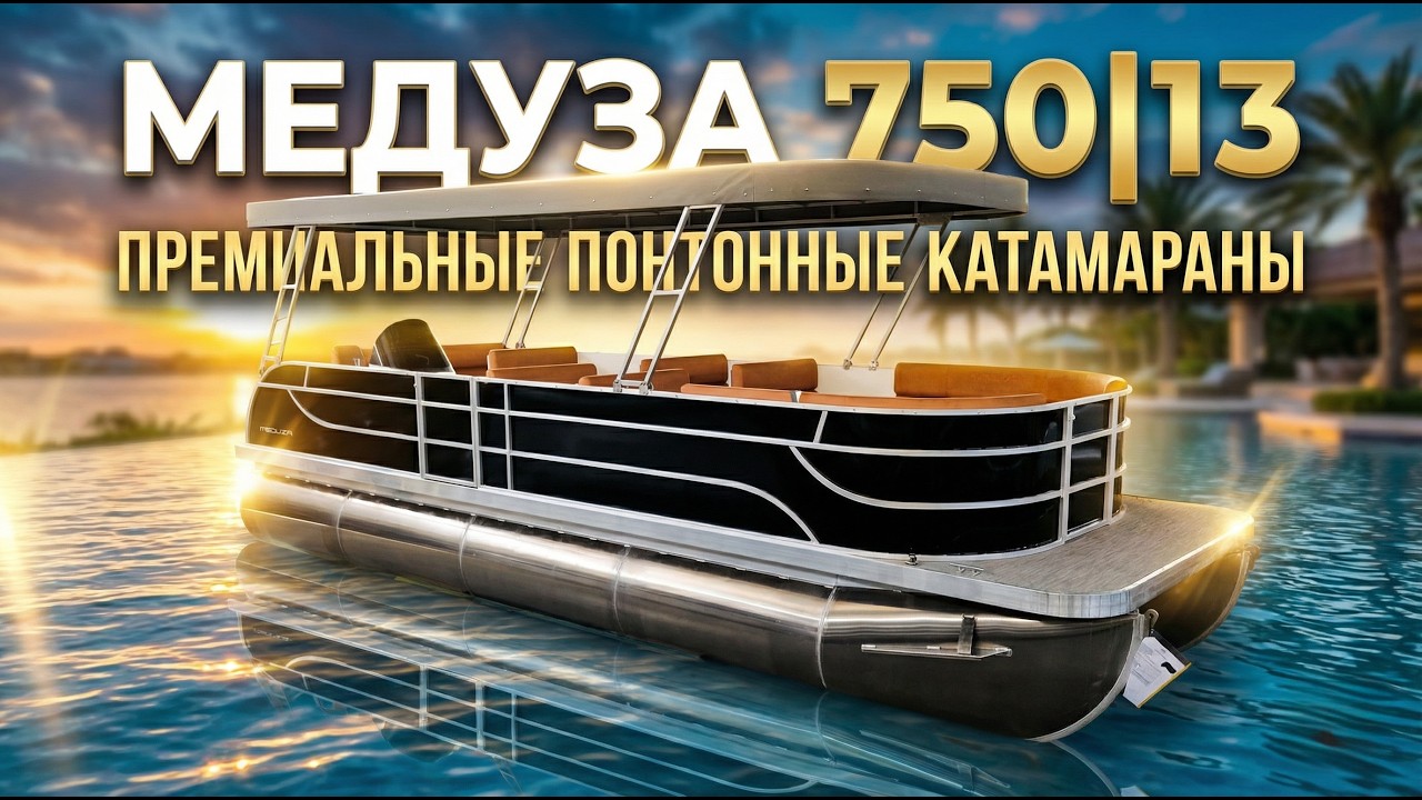 Понтонный катамаран «Медуза» 7.13