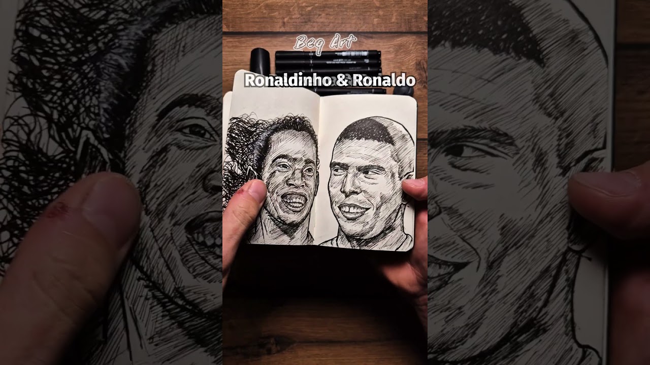 [ASMR] Flipping Through My Footballer's Sketchbook ✨ #asmr #shorts #drawing