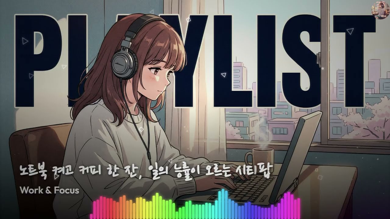 playlist 💻 노트북 켜고 커피 한 잔, 일의 능률이 오르는 시티팝 | Work & Focus