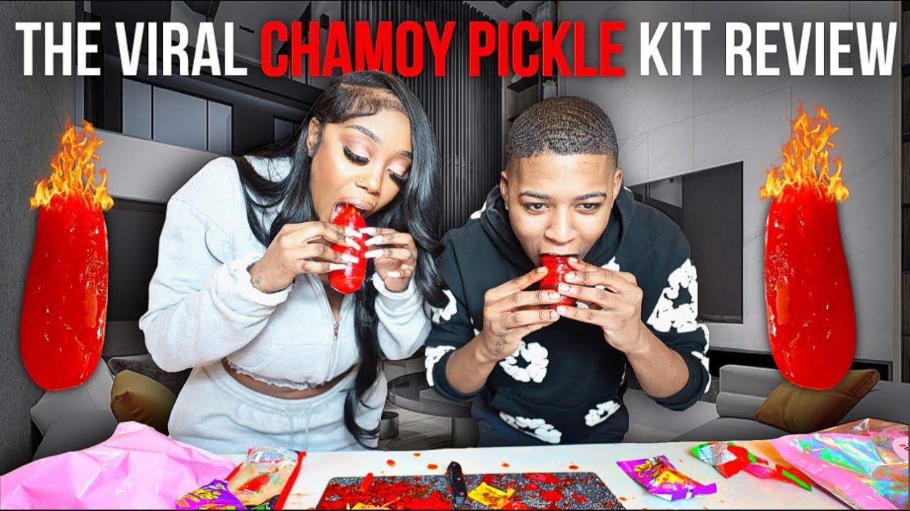 WE TRIED THE VIRAL CHAMOY PICKLE KIT + VLOG !!!