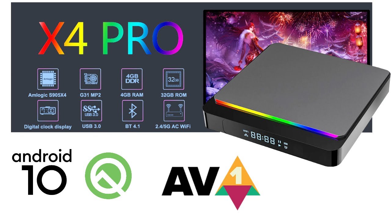 Новый выпуск 2021 X4 Pro Amlogic S905X4 TV Box