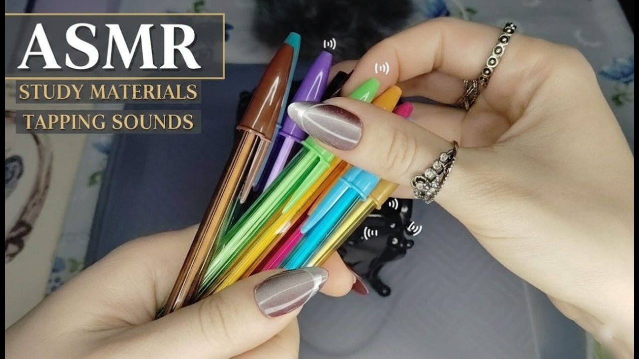 Fazendo asmr no meu material de estudos - Doing asmr on my studie's things
