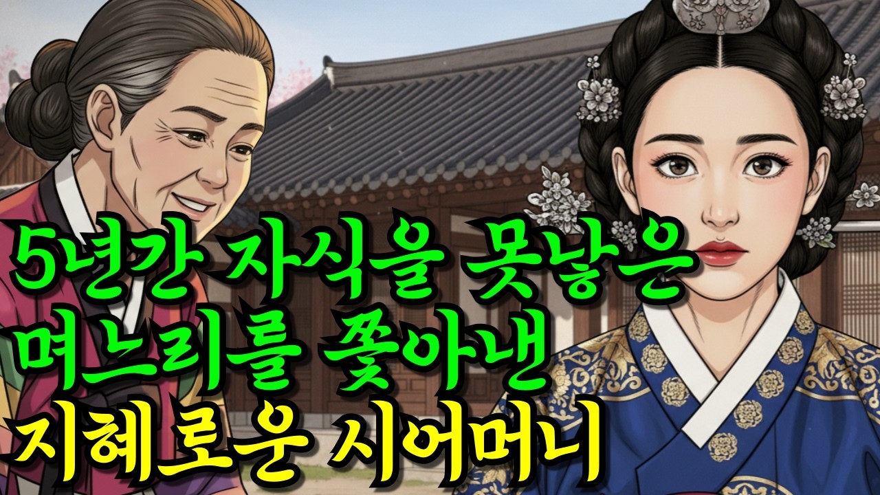 5년간 자식을 못낳은 며느리를 쫓아낸 지혜로운 시어머니