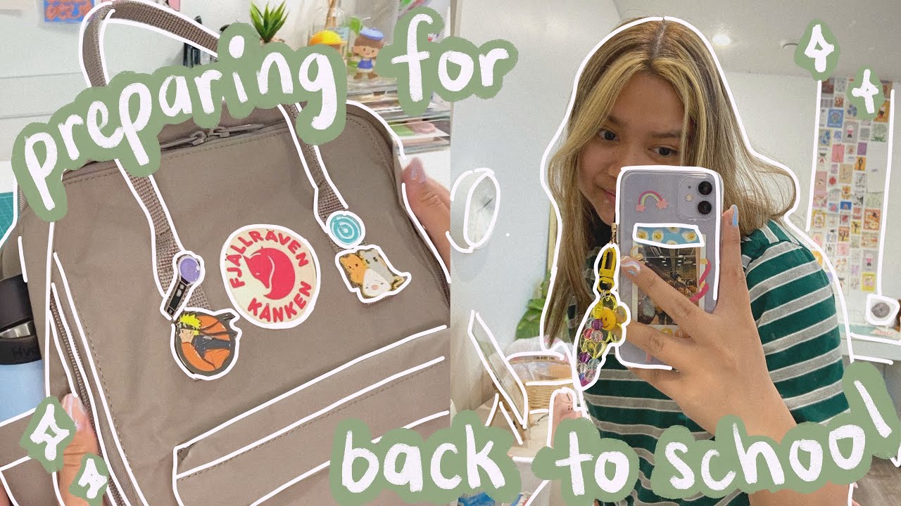 🌷vlog: preparing for college, decorating my bag, phone makeover and being productive (*´ω｀*)