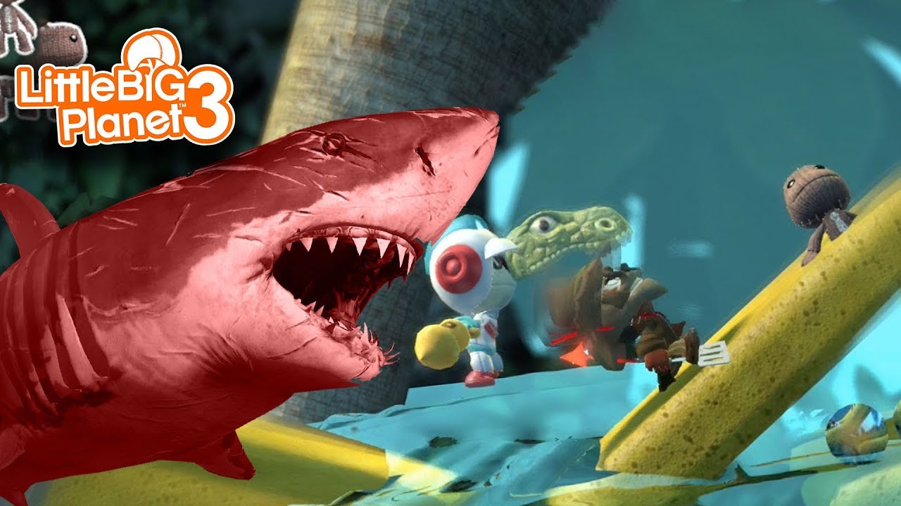 THE NOT-SO-BABY SHARK | Little Big Planet 3 (PS4) Multiplayer