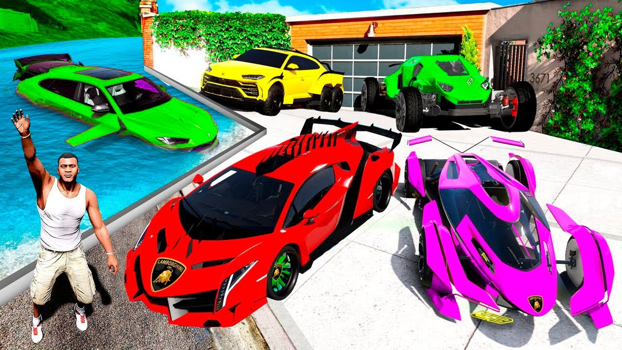 ФРАНКЛИН БАРЛЫҚ ҚҰПИЯ ЛАМБО КӨЛІКТЕРІН ТАПТЫ (GTA V) жони джони