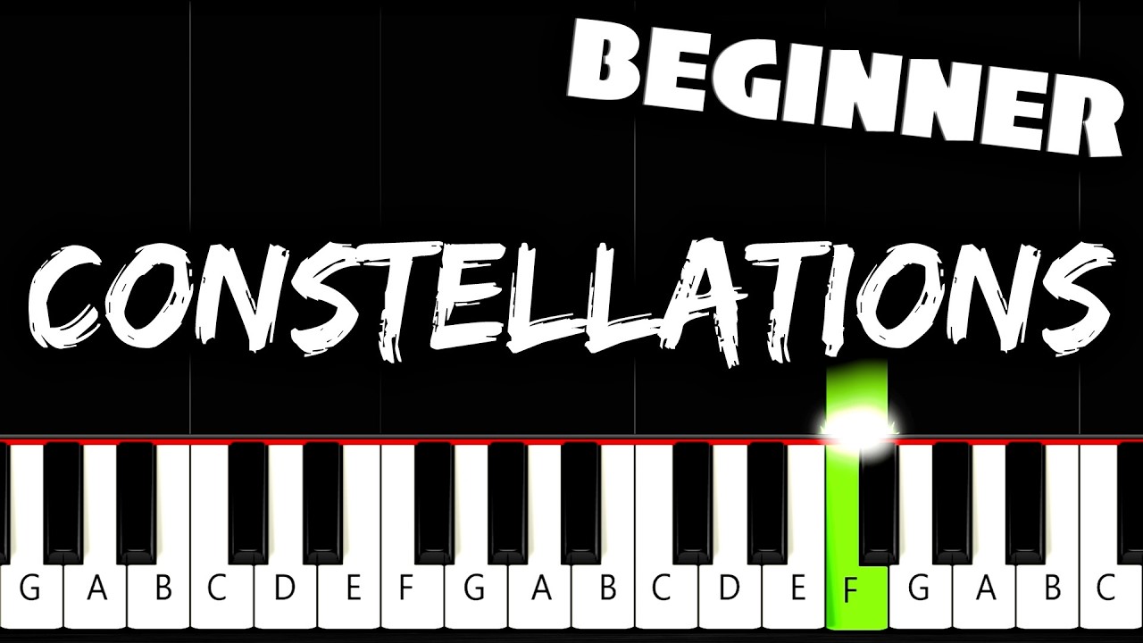 Jade LeMac - Constellations - BEGINNER Piano Tutorial