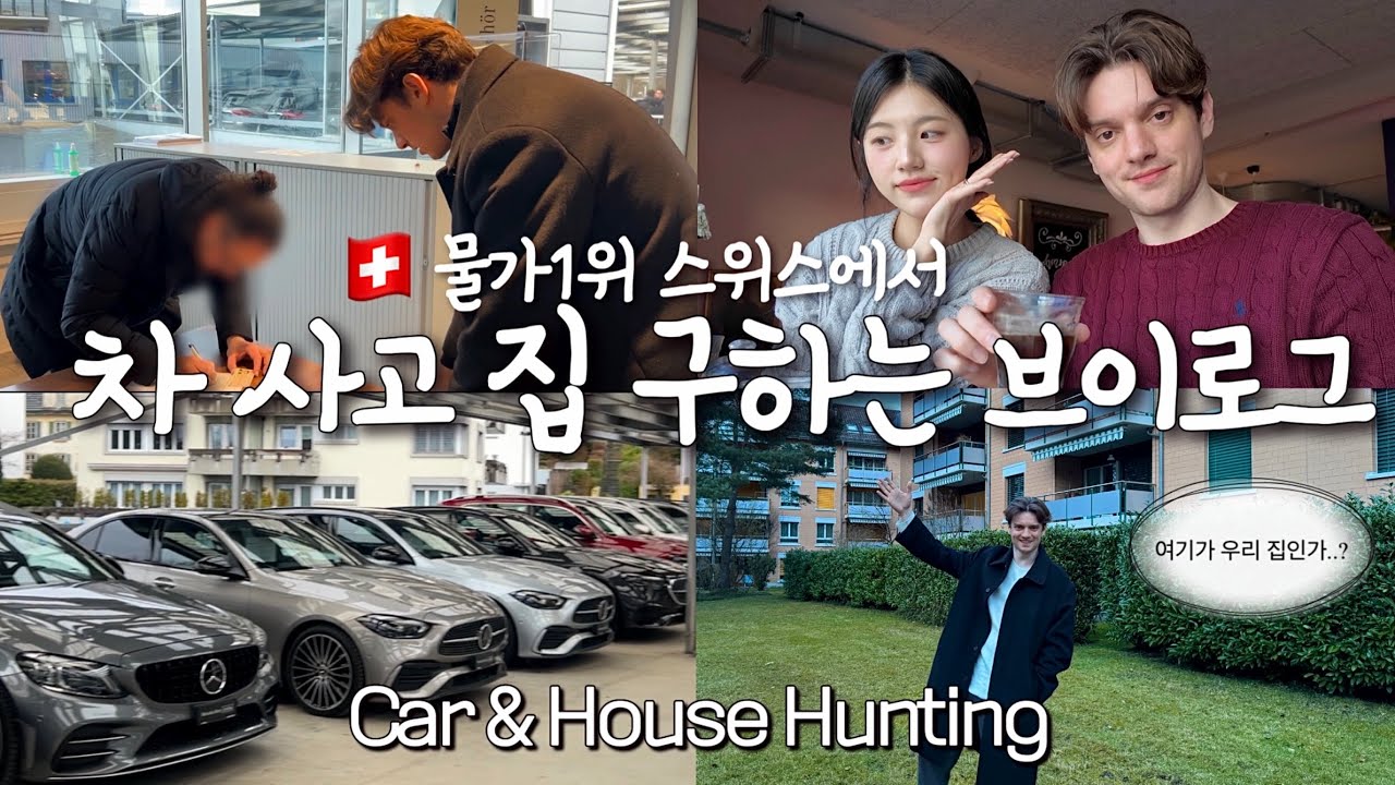 스위스 교통사고 후 수습기록🇨🇭미친 물가에서 차&집 구하기 현실 브이로그💸💸국제부부 유럽일상