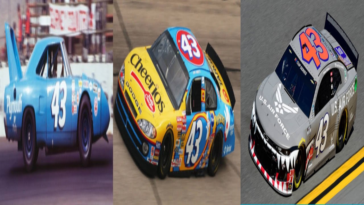 The Evolution of the 43 Car in the NASCAR Cup Series