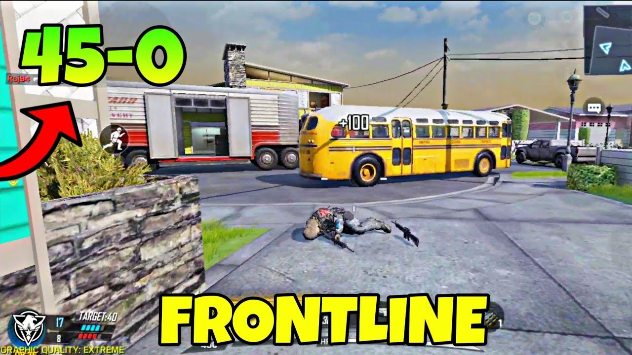 Call Of Duty Mobile FRONTLINE Gameplay | 45 Kills Record | COD Mobile Frontline Mode