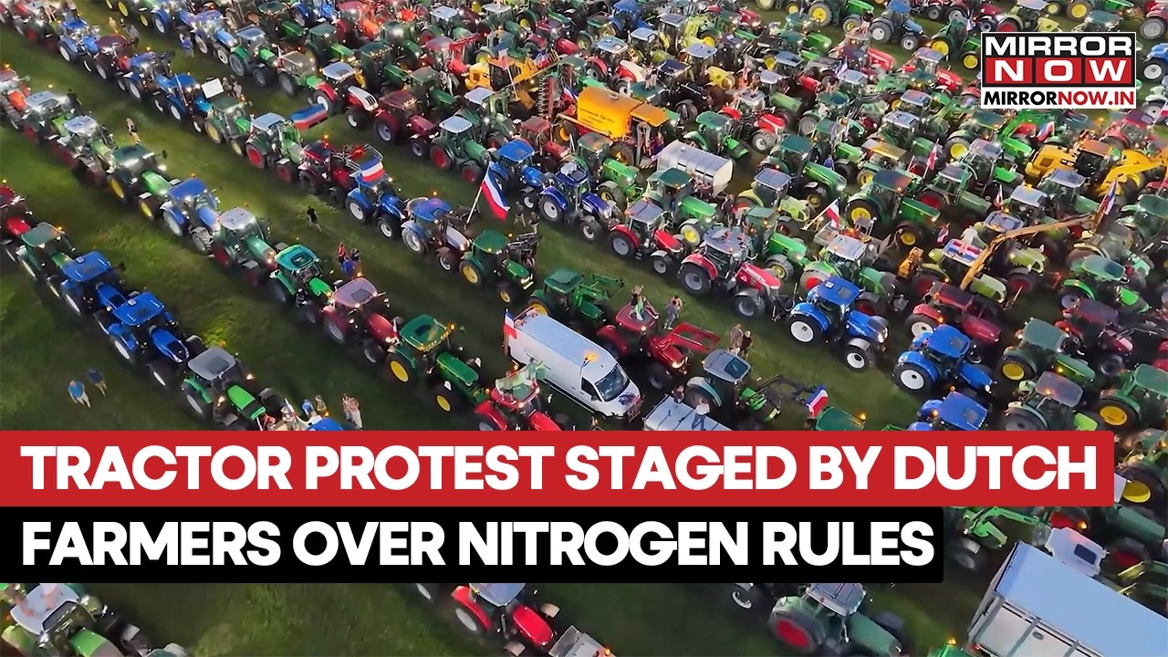 Tractor Revolt In Netherlands! Dutch Farmers Protest Against Tough Nitrogen Rules On The Streets