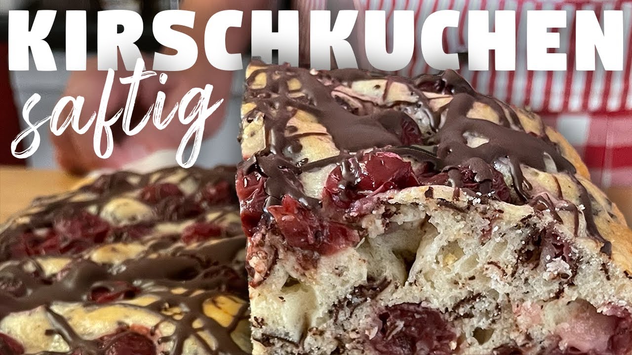 Schneller und saftiger Kirschkuchen | Rezept Rührteig Springform
