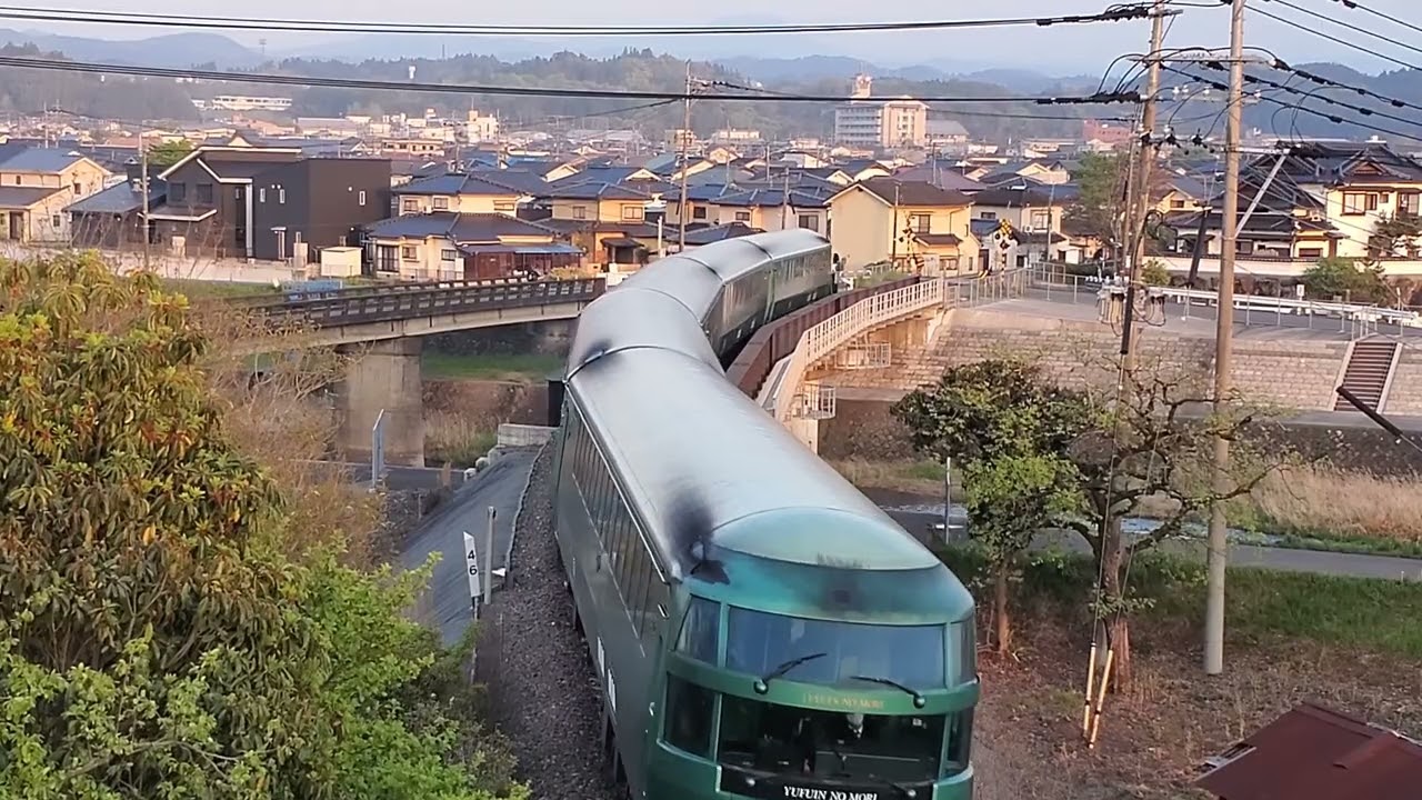 2023/4/7　特急「ゆふいんの森6号」(キハ72)走行@日田～光岡間(花月川橋梁)