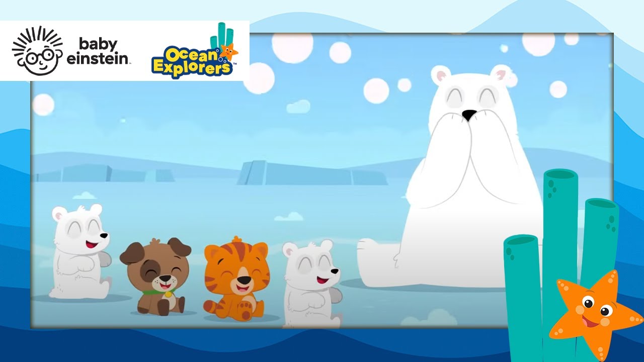With Mama and Baby Polar Bears + more Songs 🎵 | Ocean Explorers | Kids Cartoons Show