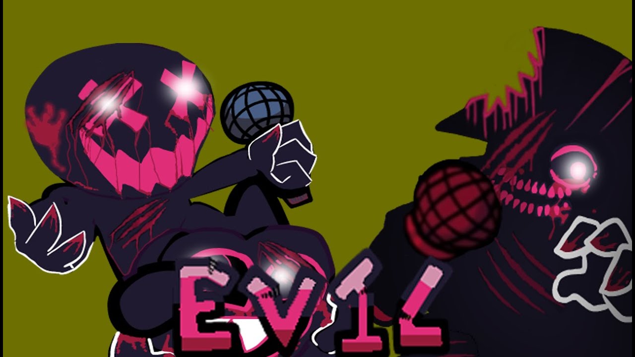 Friday night funkin' mod Evil Broken boyfriend Vs Evil Broken Skid n Pump!