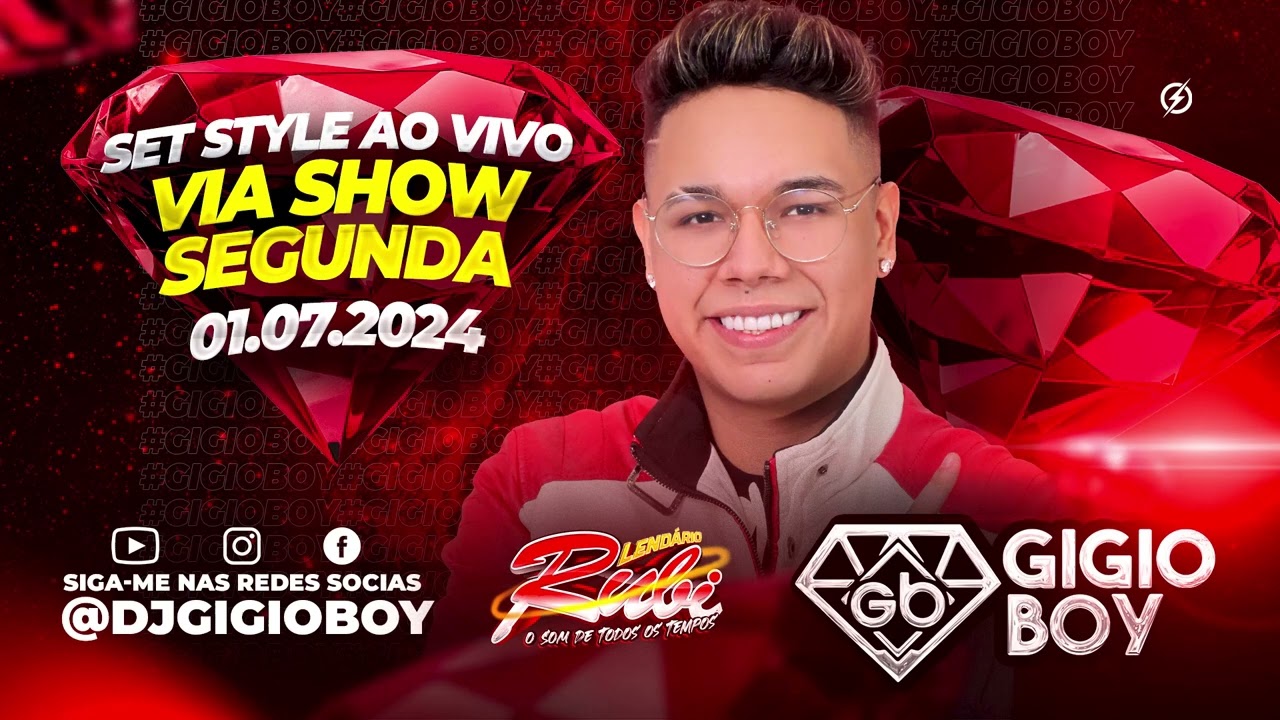 CD AO VIVO GIGIO BOY NA VIA SHOW - LENDÁRIO RUBI - 01,07,2024
