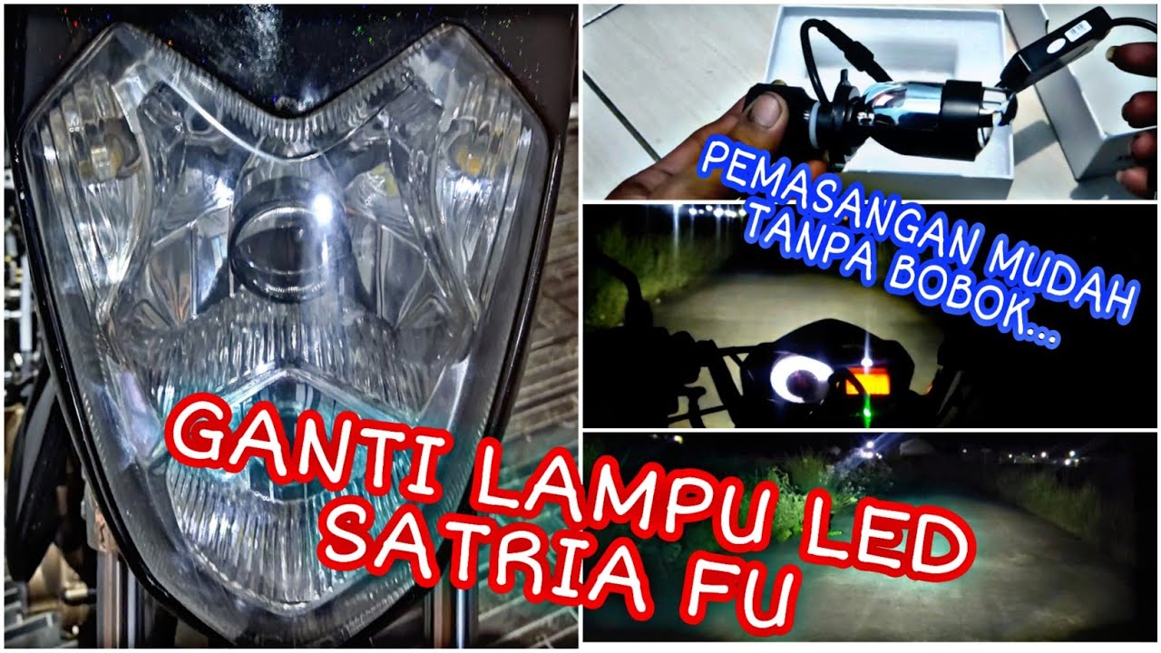Pasang lampu led satria fu | lampu led rtd m01x | satria fu roadrace Indonesia | Samz maqibao