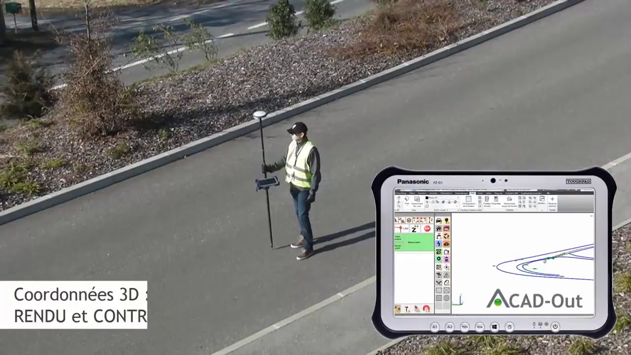 Levé topographique   recollement GPS en mode RTK