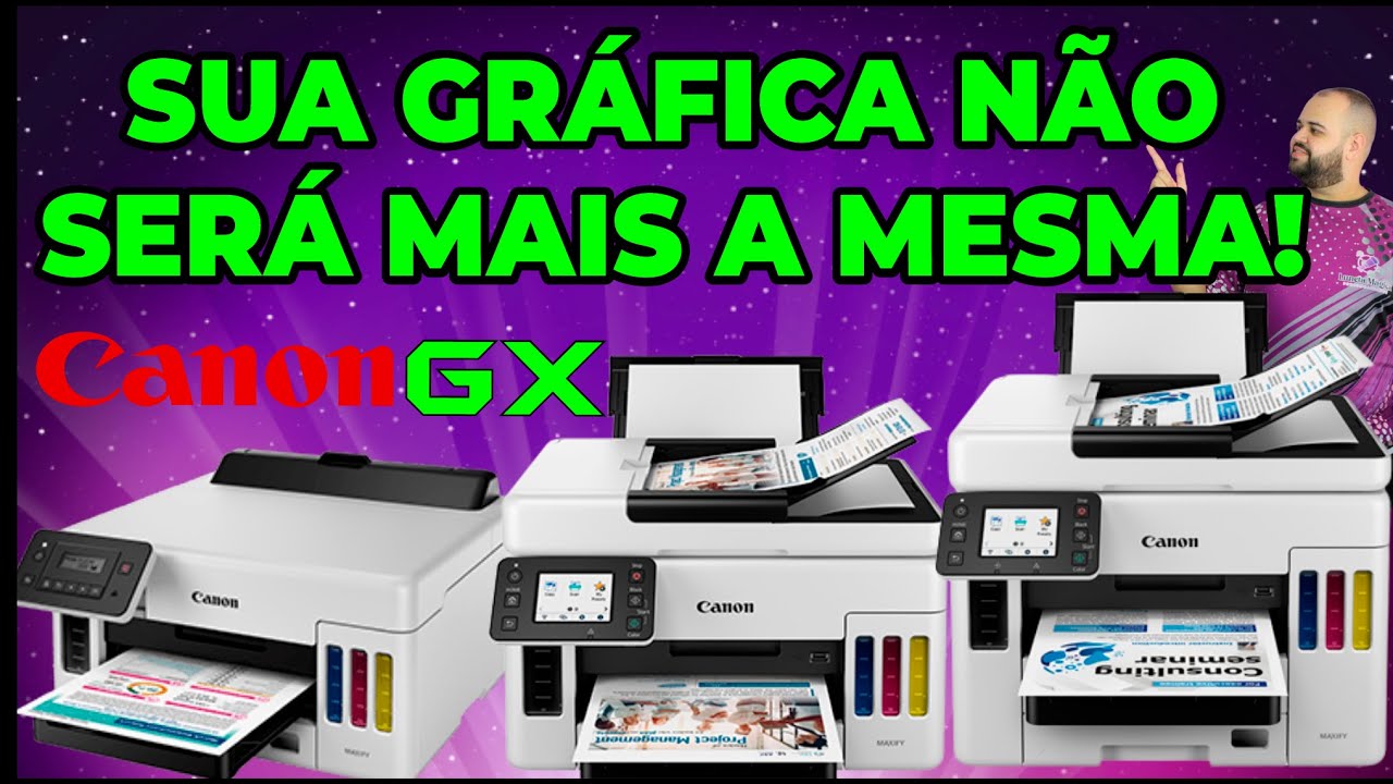 Melhor impressora abaixo dos R$3mil para Gr&aacute;fica - Canon GX 5010/6010/7010 - Robusta e Confi&aacute;vel