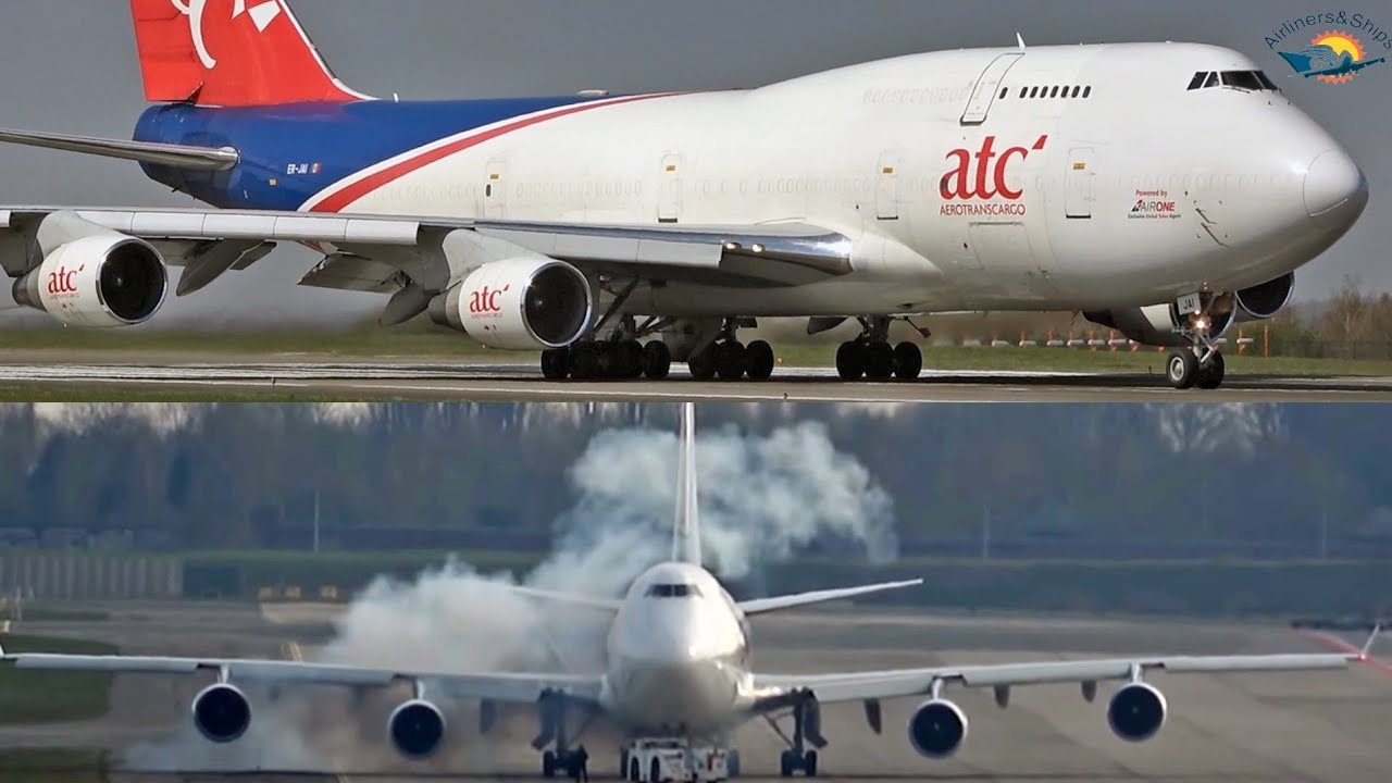 21 BIG PLANES landings and take-offs at LIEGE Airport - Planespotting April 2021