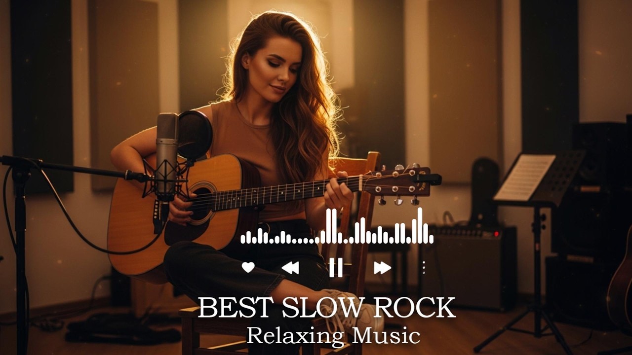 Golden Hour Slow Rock Love Songs | Heartfelt Melodies for Peaceful Nights