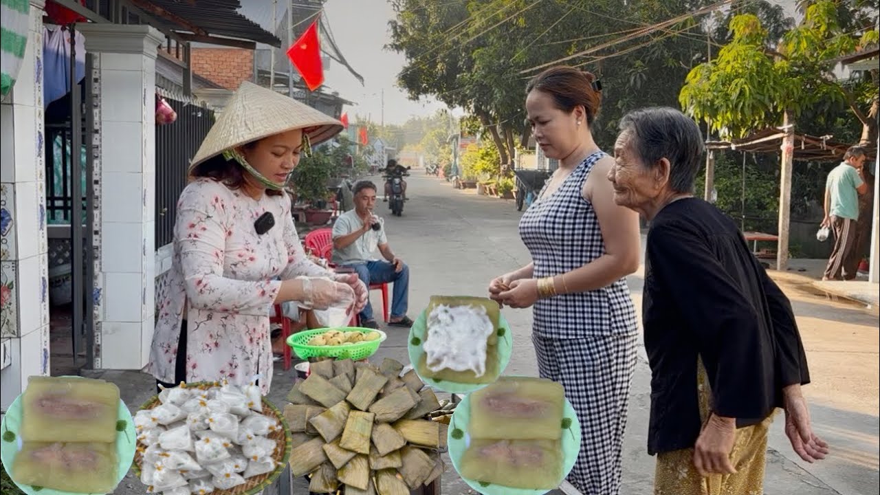 Làm 100 Cái Bánh Gói Khoai Mì Chuối Bán Cho Bà Con Hai Xóm Hết Sạch/Tập 849
