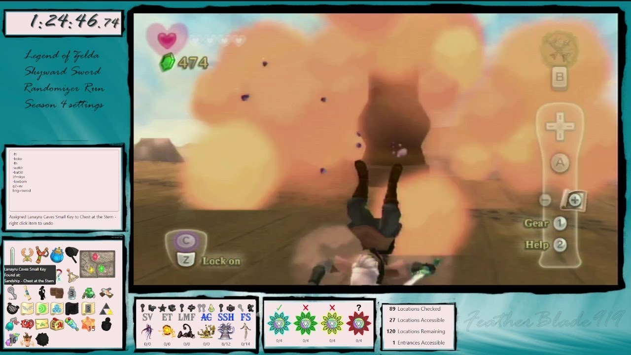 S4 Tournament Practice Run - Legend of Zelda Skyward Sword Randomizer - 1-18-2026