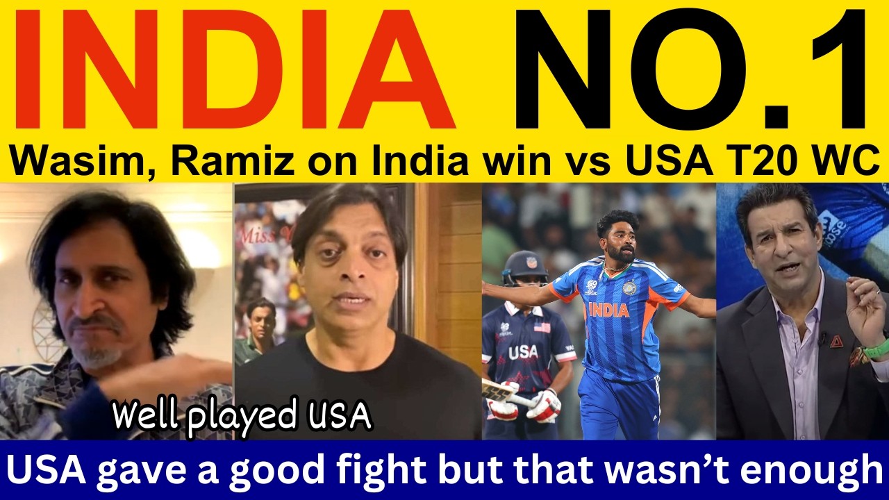 Shoaib Akhtar shocked on India won vs USA today | PAK Media, Ramiz Raja on IND vs USA | T20 WC 2026