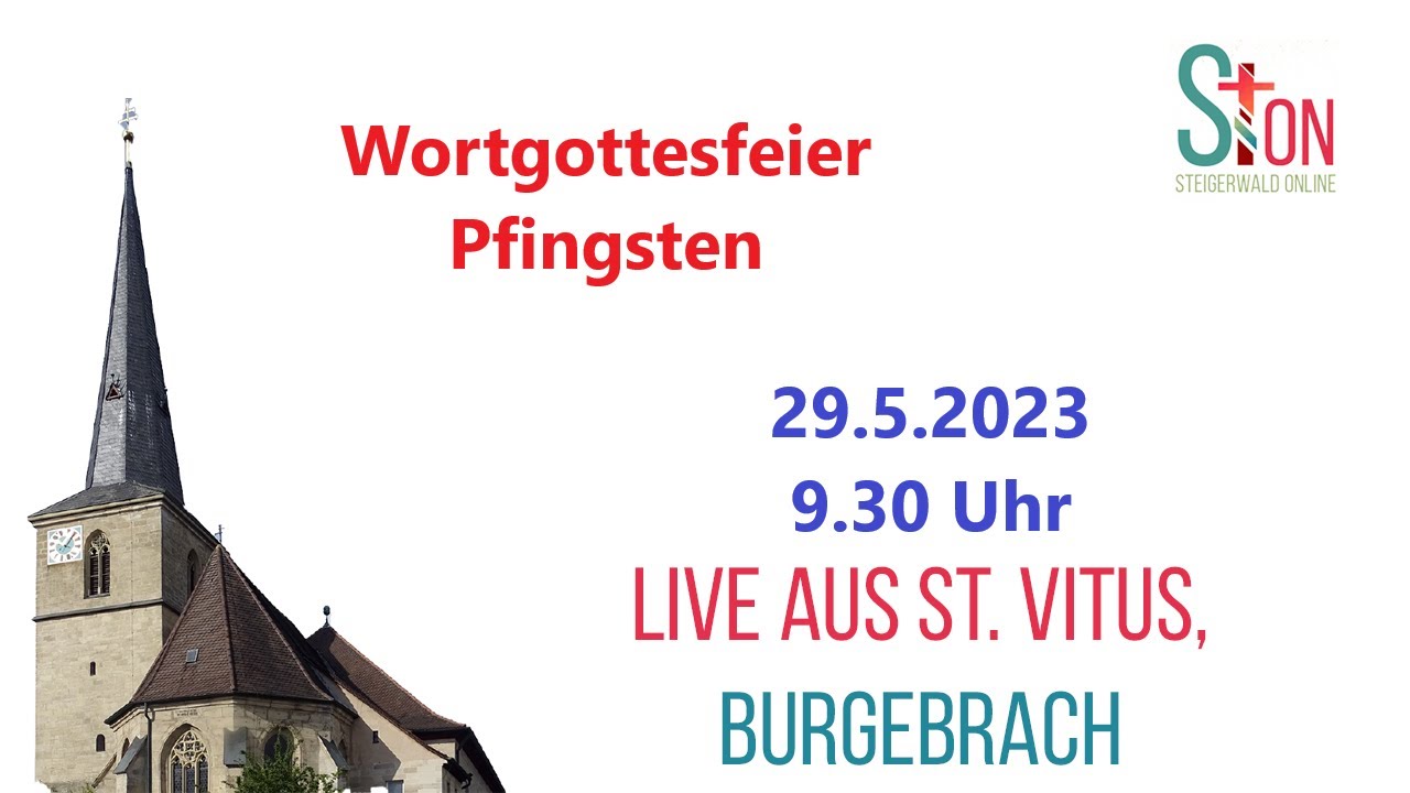 Wortgottesfeier  I Live aus St. Vitus Burgebrach I Pfingsten