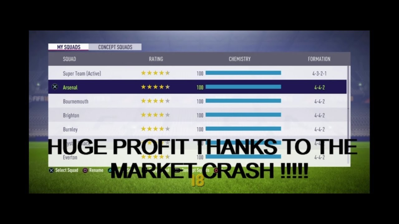 MARKET CRASH !! How to make HUGE profit more then 200k EASY Tutorial ! Fifa 18 - Ultimate team