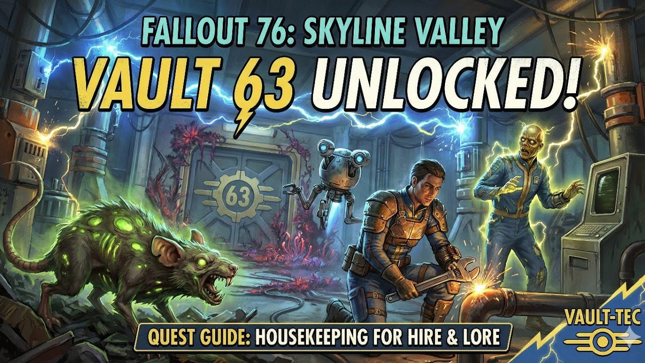 Vault 63 Lore & Quest Guide: Housekeeping for Hire (Fallout 76)