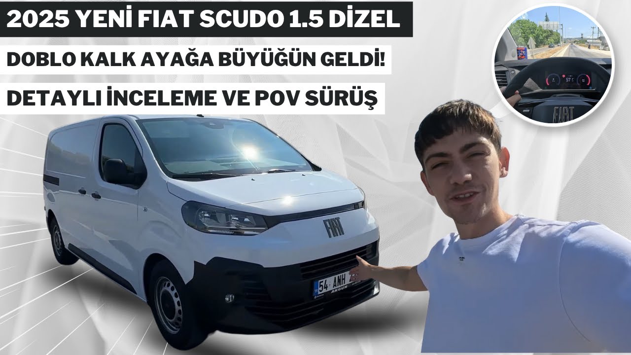 2025 Yeni Fiat Scudo! Hayalet Ekranlı Ticari! 1.5 Dizel 120HP DETAYLI İNCELEME VE POV SÜRÜŞ