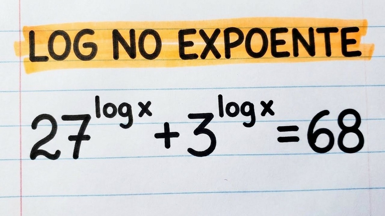 A Mágica dos Logaritmos em uma Equação Exponencial