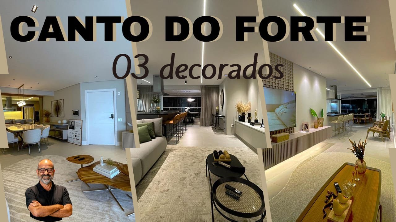 😍 Apartamentos Decorados em Praia Grande/SP no Canto do Forte