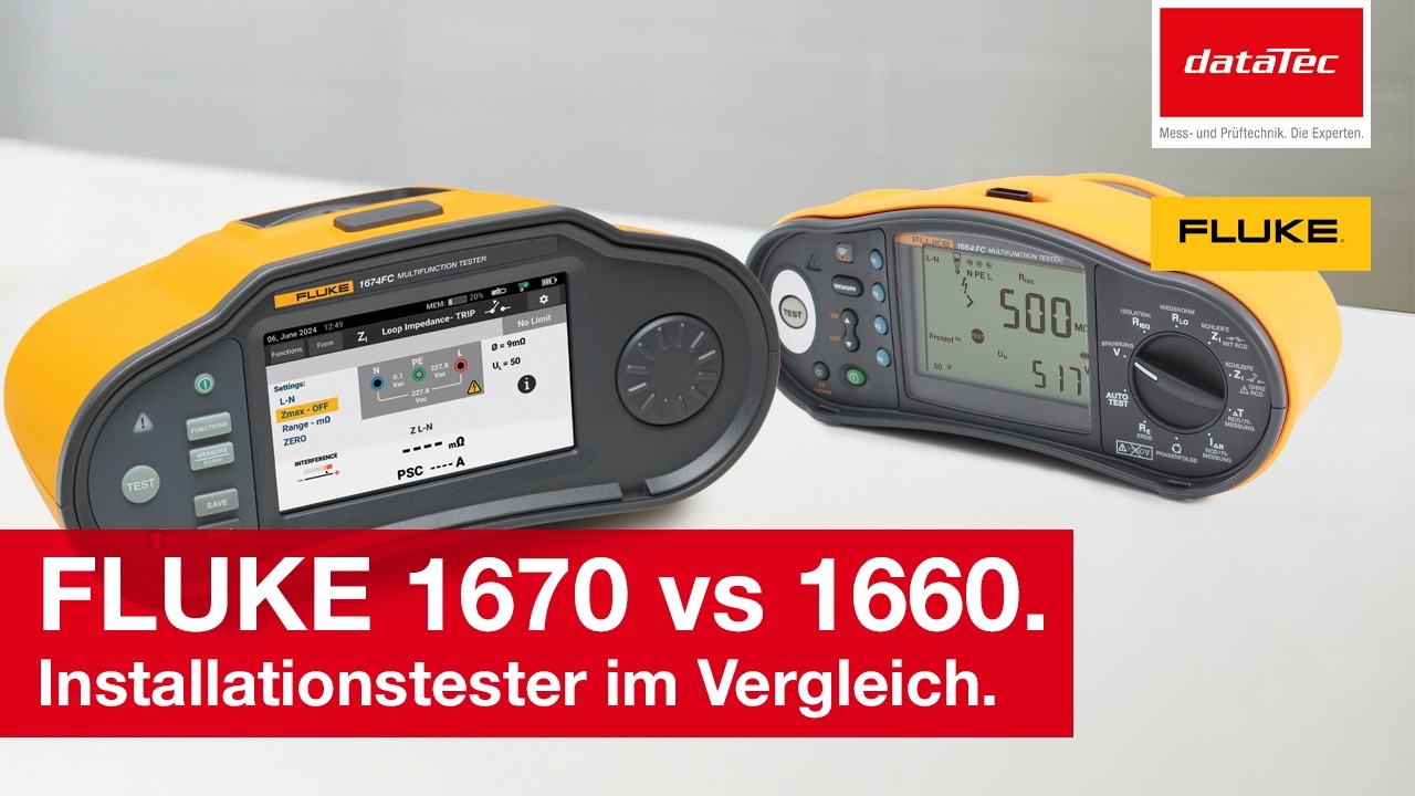 FLUKE 1660 vs 1670 | Installationstester im Vergleich.