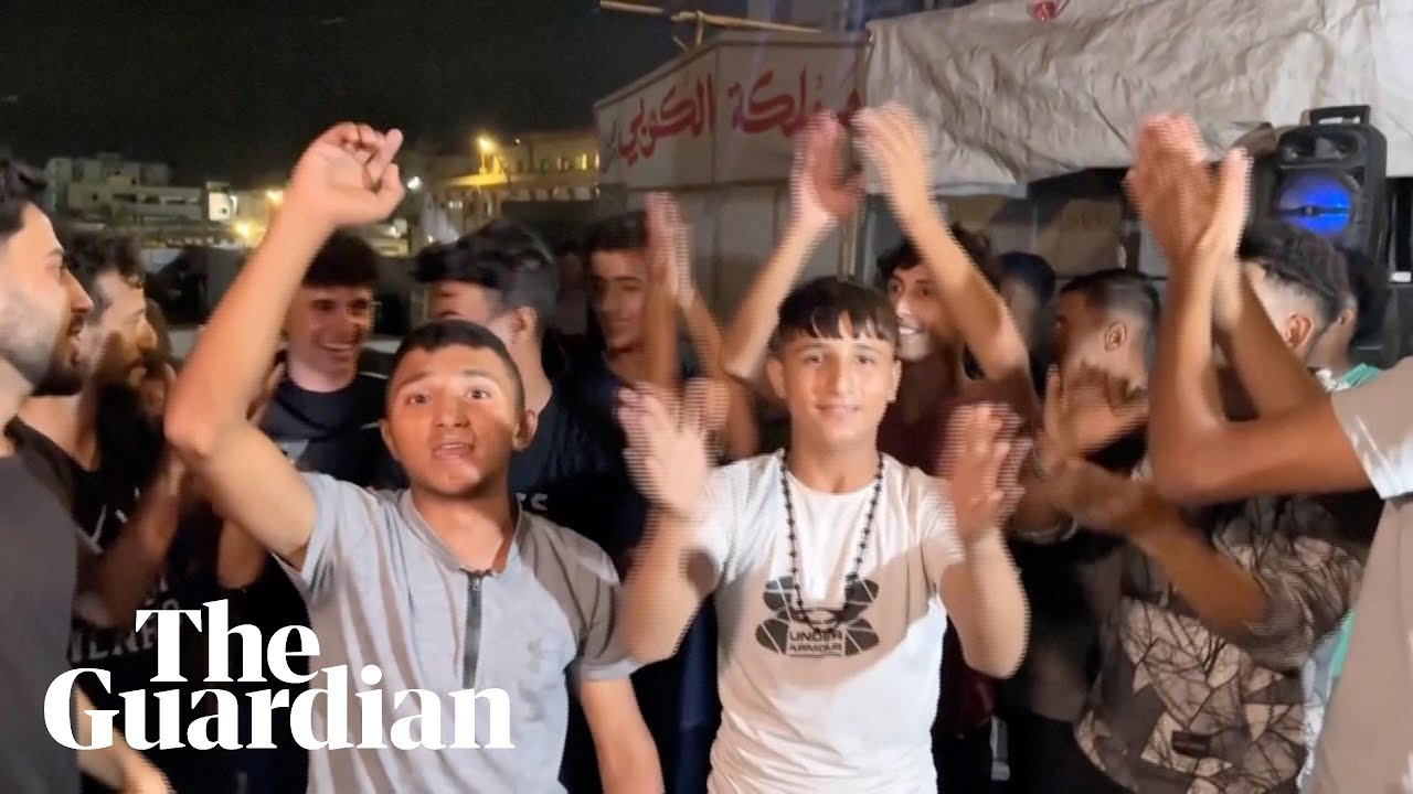 'Historic moments': Palestinians and Israelis celebrate Gaza ceasefire deal announcement