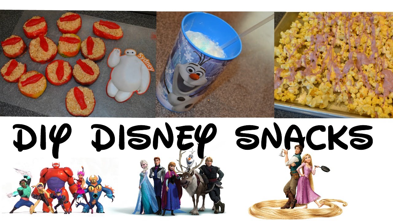 DIY Disney Movie Night Snacks- Big Hero 6, Tangled, Frozen / Dis With Syd