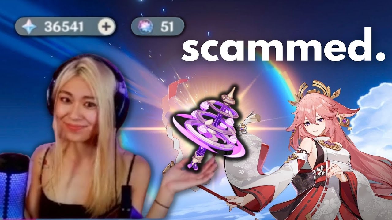 i was scammed by yae miko + her weapon (yae miko pulls)