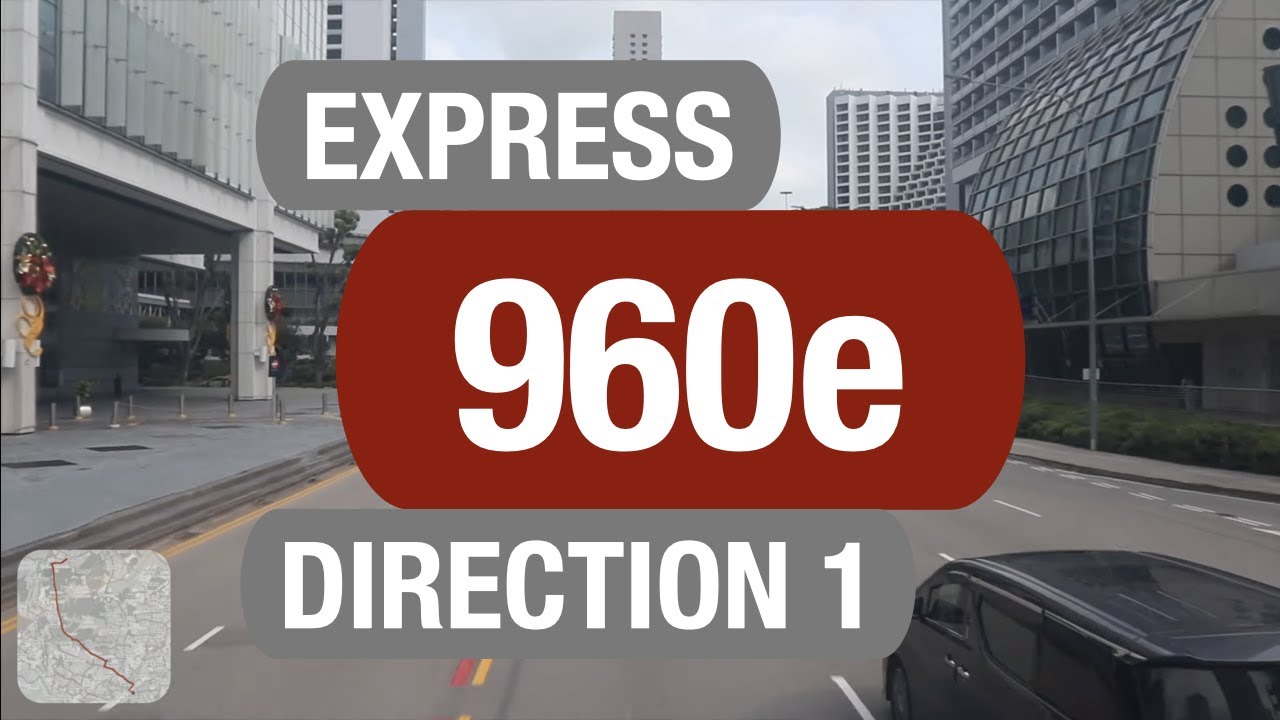 SMRT Buses Express 960e (Direction 1) | Bus Service Route Visual