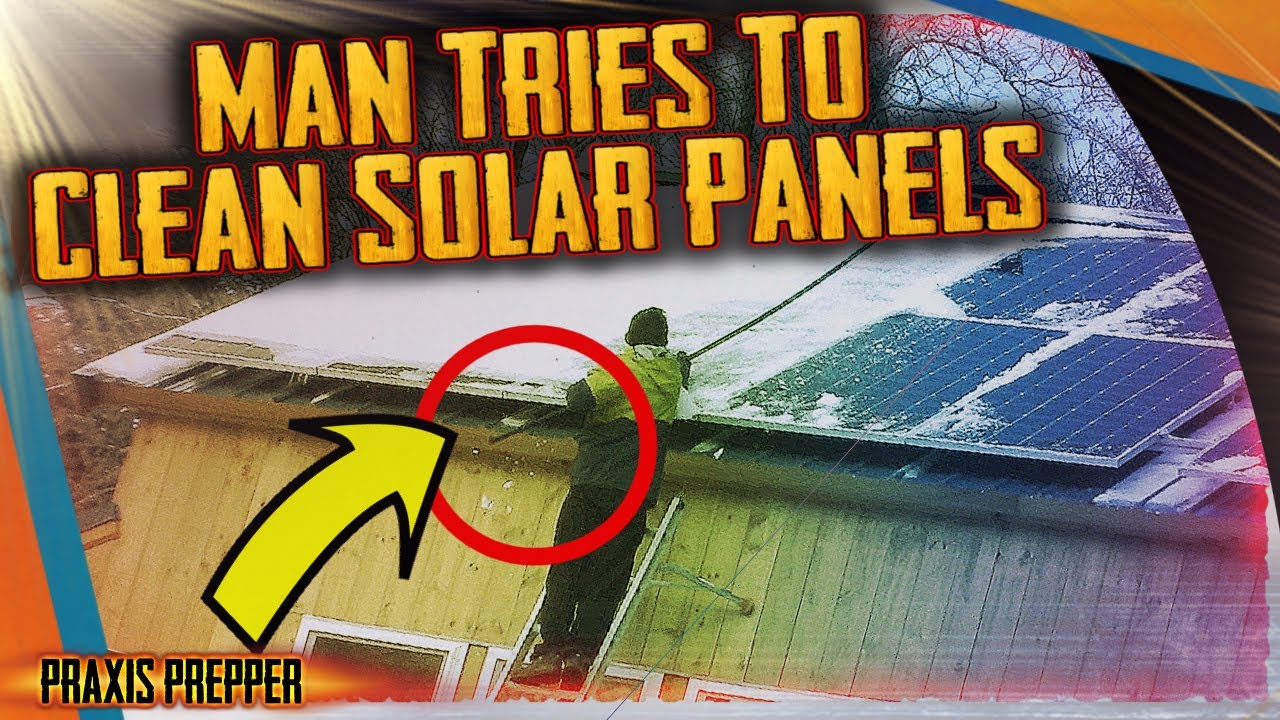 How to Clear Frozen up Snow and Ice Off Solar Panels