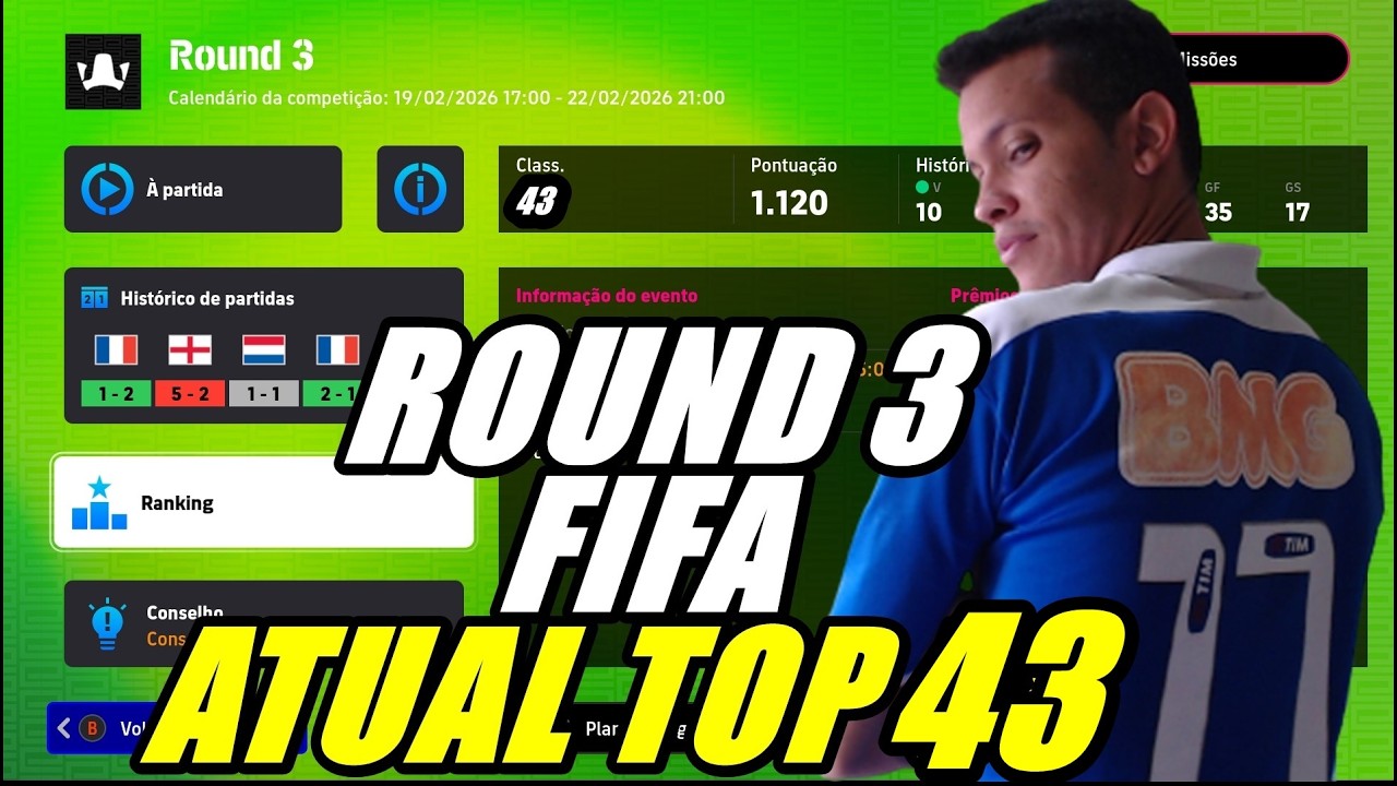 ATUAL TOP 43 ROUND 3 FIFA EFOOTBALL 2026🔥 #efootball