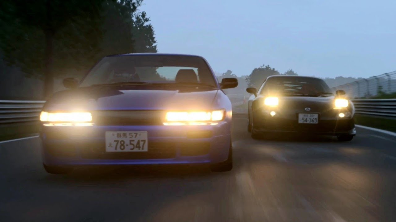 【頭文字D】佐藤真子(シルエイティ)vs岩瀬恭子(FD3S)〜女性ドライバー同士のバトル〜【グランツーリスモ7】