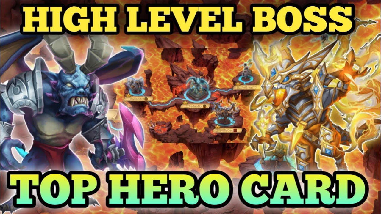 TOP HERO CARD | HIGH LEVEL BOSS | CASTLE CLASH