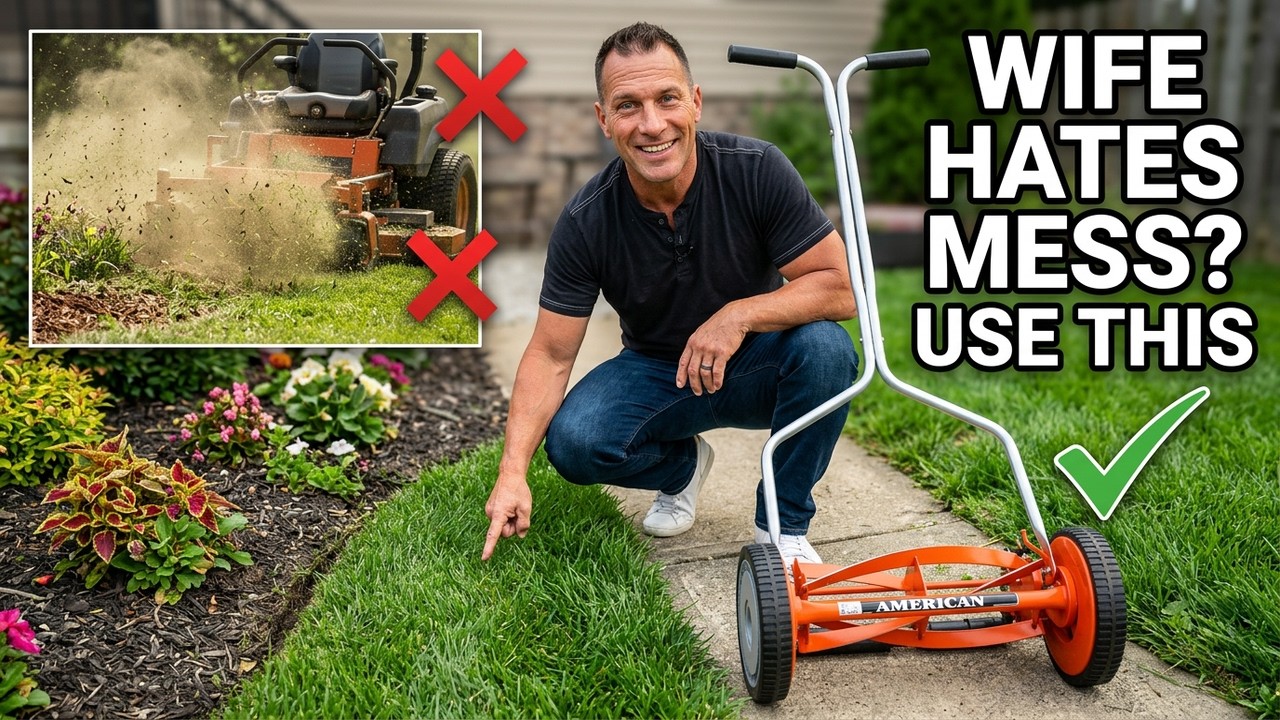 American Lawn Mower Company 14 Inch 4 Blade Push Reel Lawn Mower