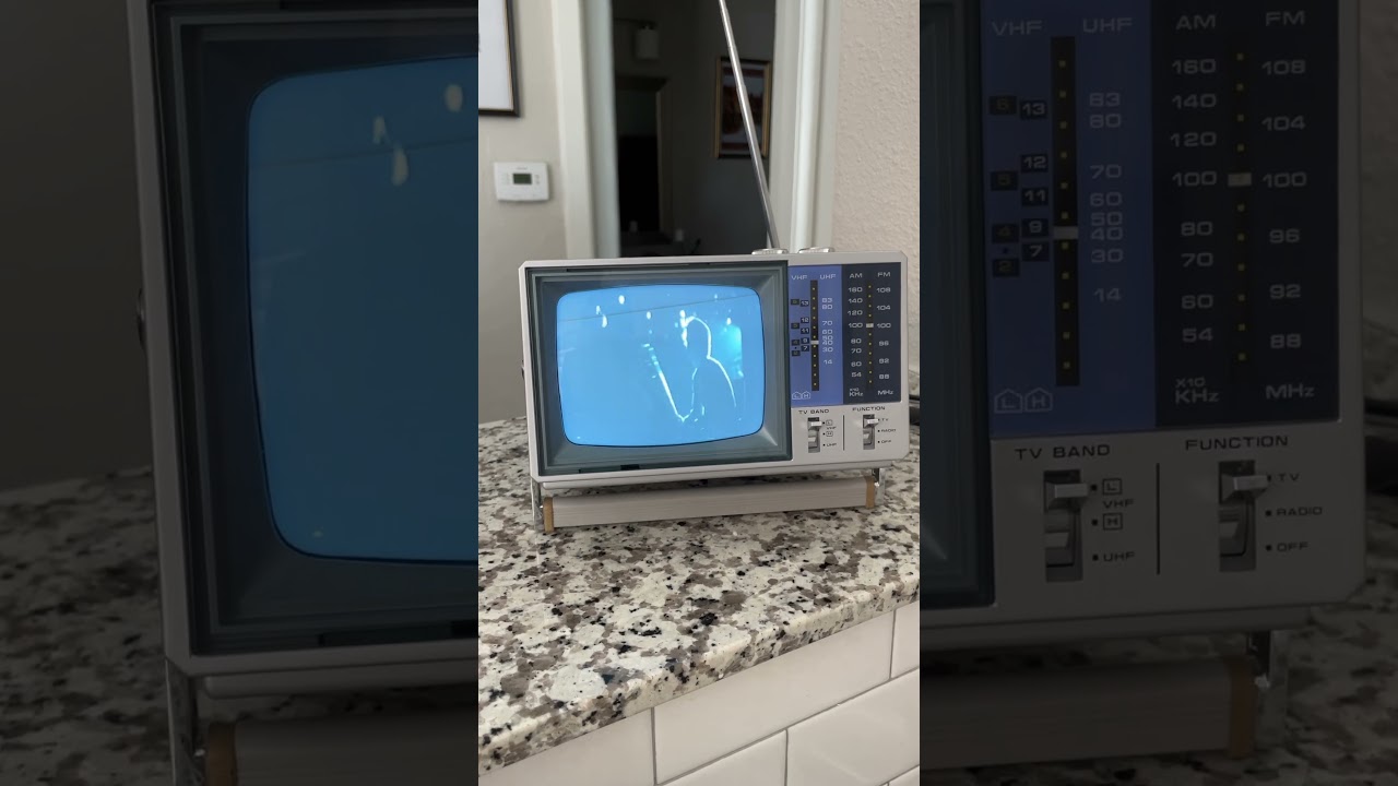 Watching Stranger Things on a vintage TV from the '80s
