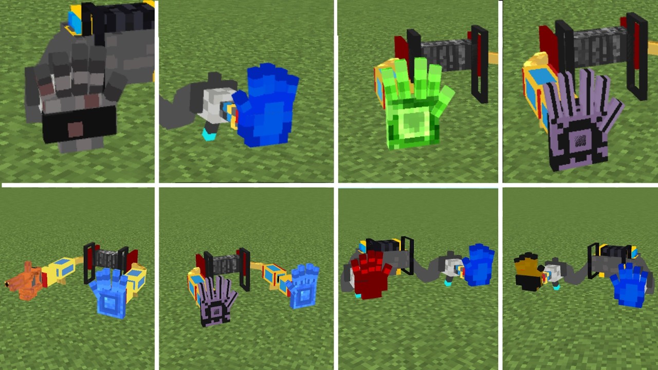 All Grabpack Poppy Playtime in Minecraft PE [Addon]