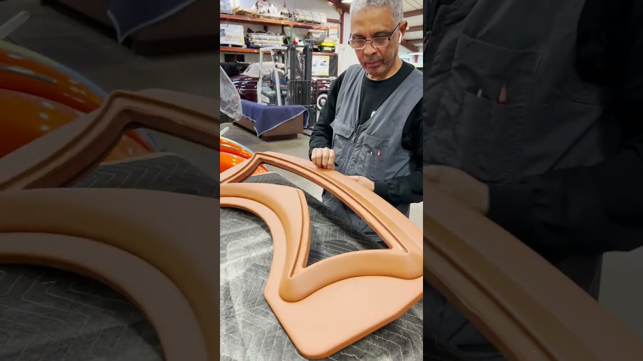 A craftsman and his craft - Guido working on the Hot Rod interior